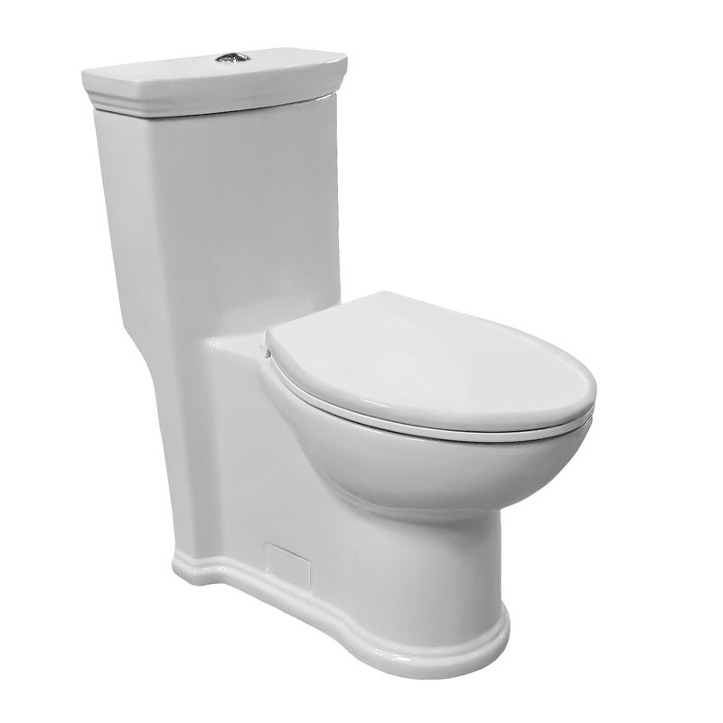 WHITEHAUS COLLECTION Magic Flush Eco-Friendly One-Piece Toilet Elongated WHMFL3364-EB