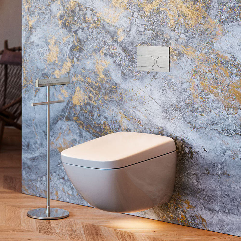 TOTO Neorest WX1 Dual Flush Wall Mounted Toilet with Integrated Bidet Seat CWT9538CEMFG#01