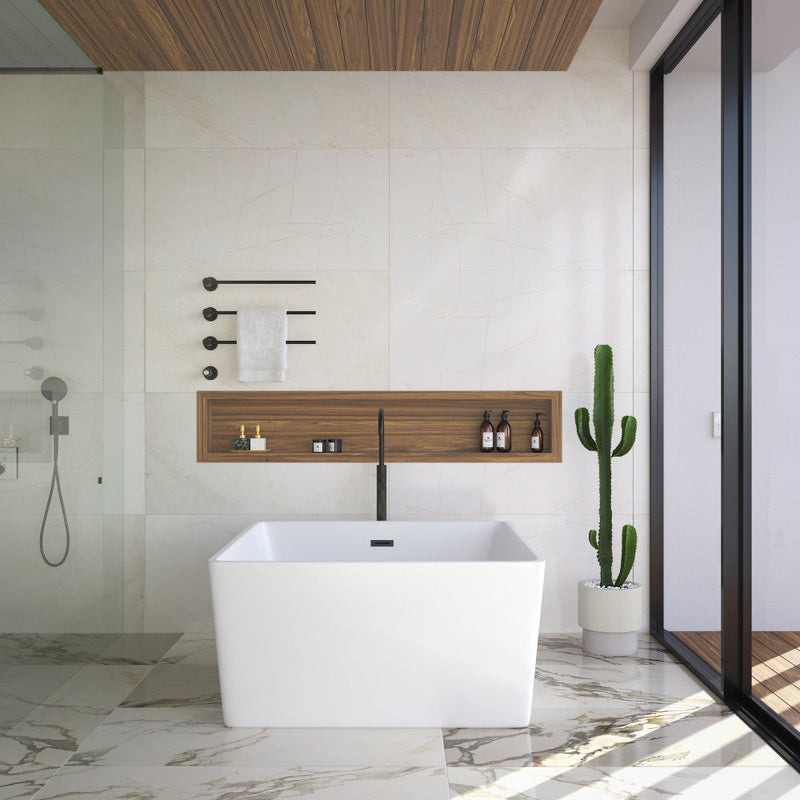 Swiss Madison Claire 3-Bar Electric Towel Warmer in Matte Black