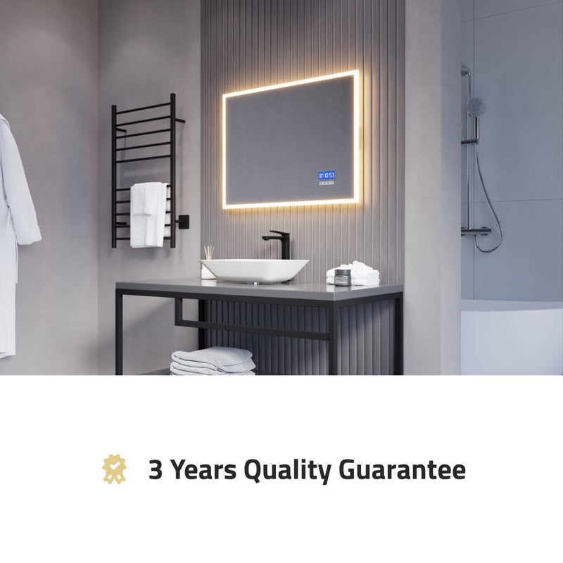 ANZZI LED Bathroom Mirror with Bluetooth Speakers 24x31 | 27x39 in