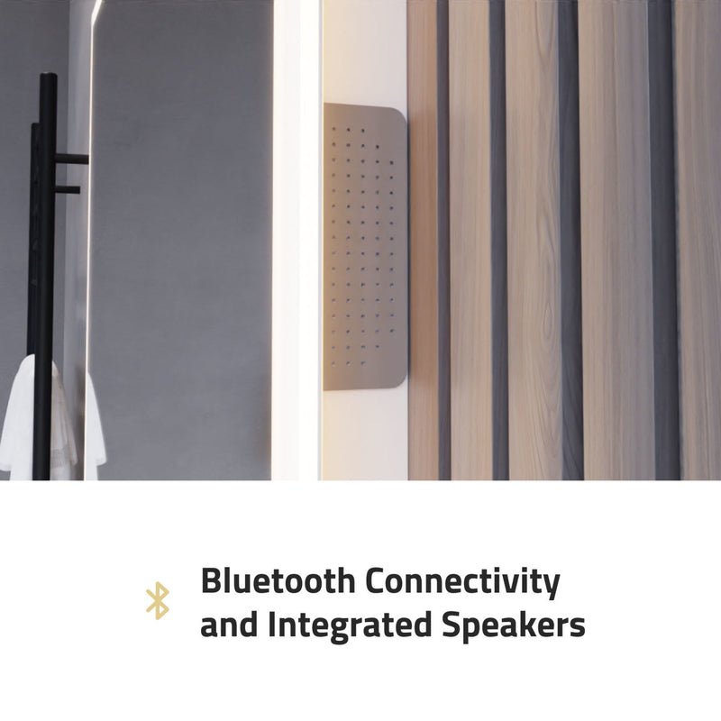 ANZZI LED Bathroom Mirror with Bluetooth Speakers 24x31 | 27x39 in