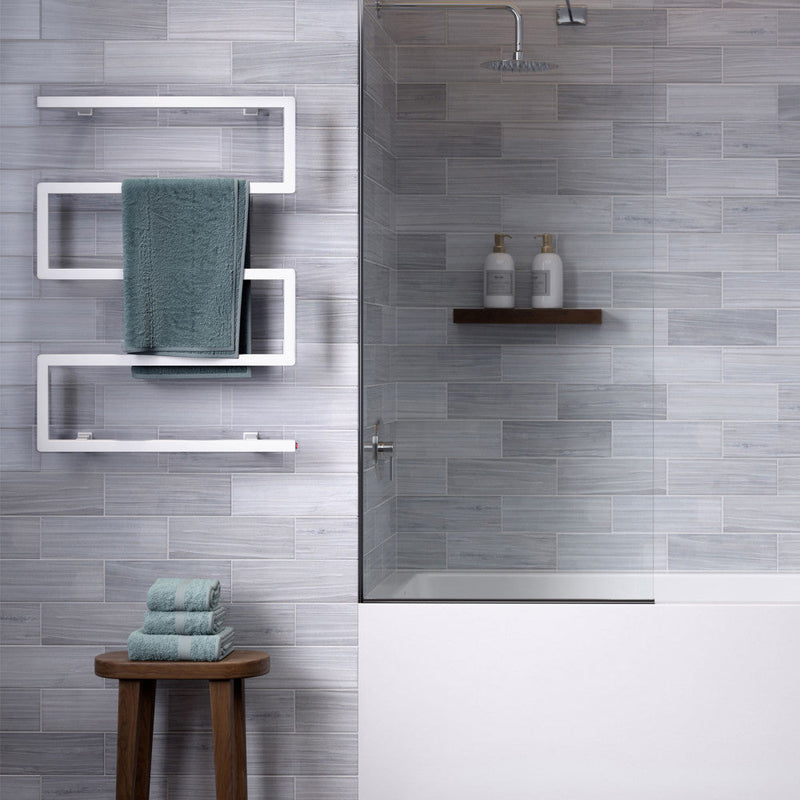 Swiss Madison Voltaire 5-Bar Electric Towel Warmer in Matte White