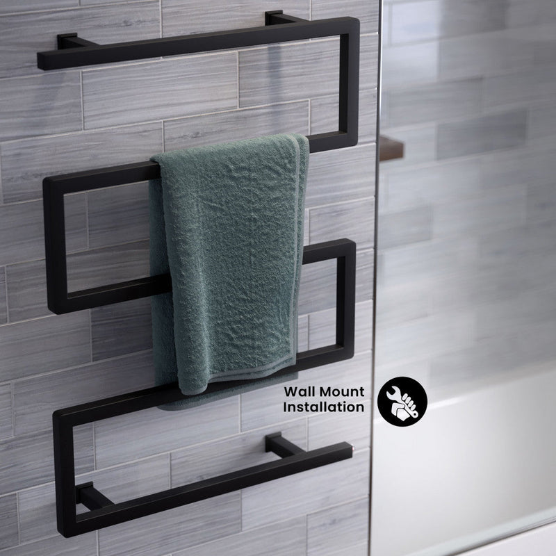 Swiss Madison Voltaire 5-Bar Electric Towel Warmer in Matte Black
