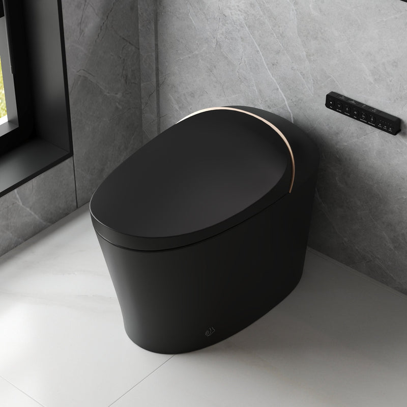 DeerValley DV-1S0160 tankless smart bidet toilet in modern bathroom