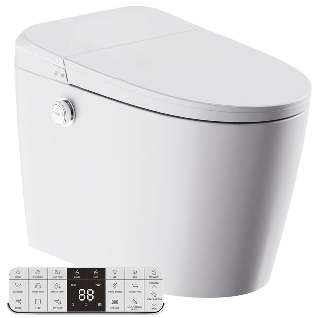 ANZZI ENVO Dia Smart Bidet Toilet Elongated TL-AZ19TWH