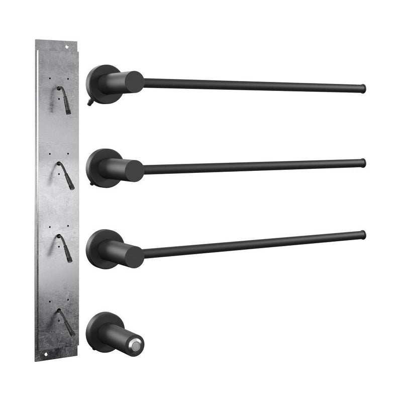 Swiss Madison Claire 3-Bar Electric Towel Warmer in Matte Black