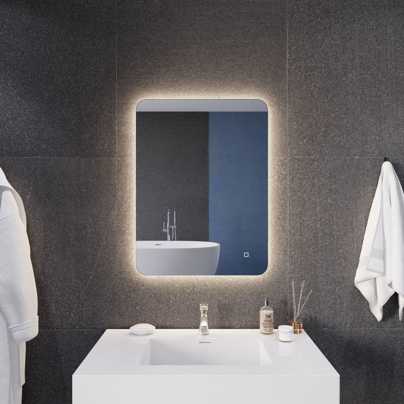 ANZZI LED Back Lighting Bathroom Mirror with Defogger 32-in. x 24-in. BA-LMDFX016AL