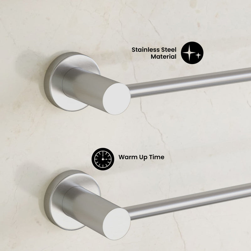 Swiss Madison Claire 3-Bar Electric Towel Warmer in Chrome