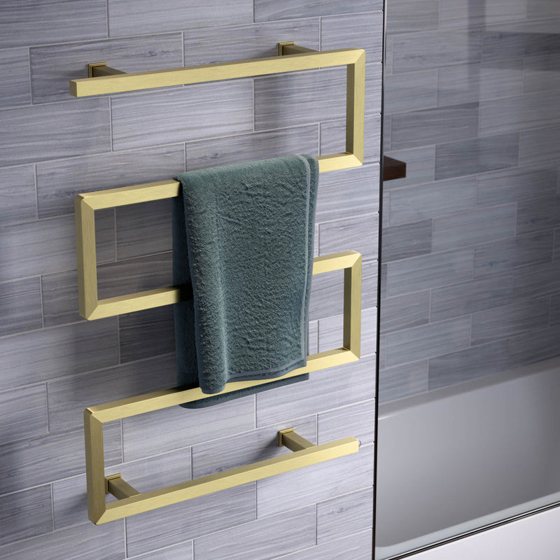 Swiss Madison Voltaire 5-Bar Electric Towel Warmer in Brushed Gold