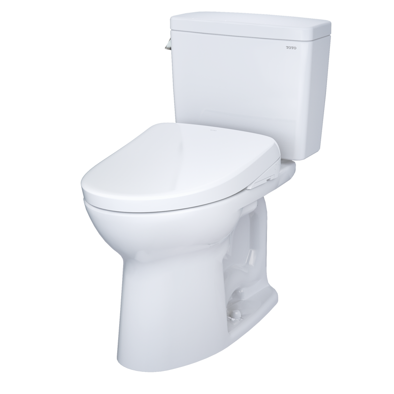 TOTO Drake WASHLET+ S7A Two Piece Toilet with Auto Flush 1.28 GPF MW7764736CEGA#01
