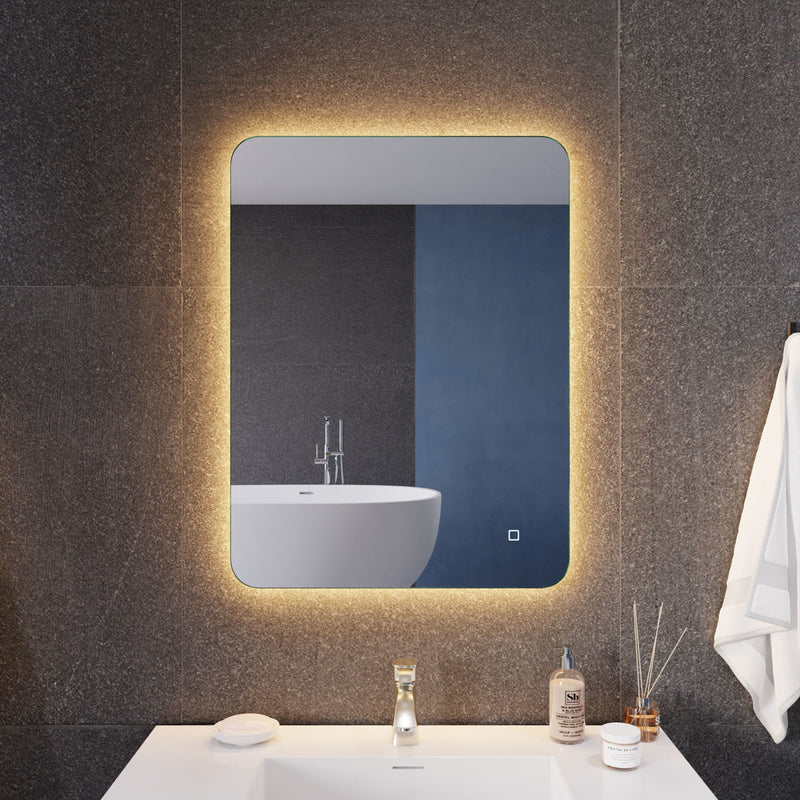 ANZZI LED Back Lighting Bathroom Mirror with Defogger 32-in. x 24-in. BA-LMDFX016AL