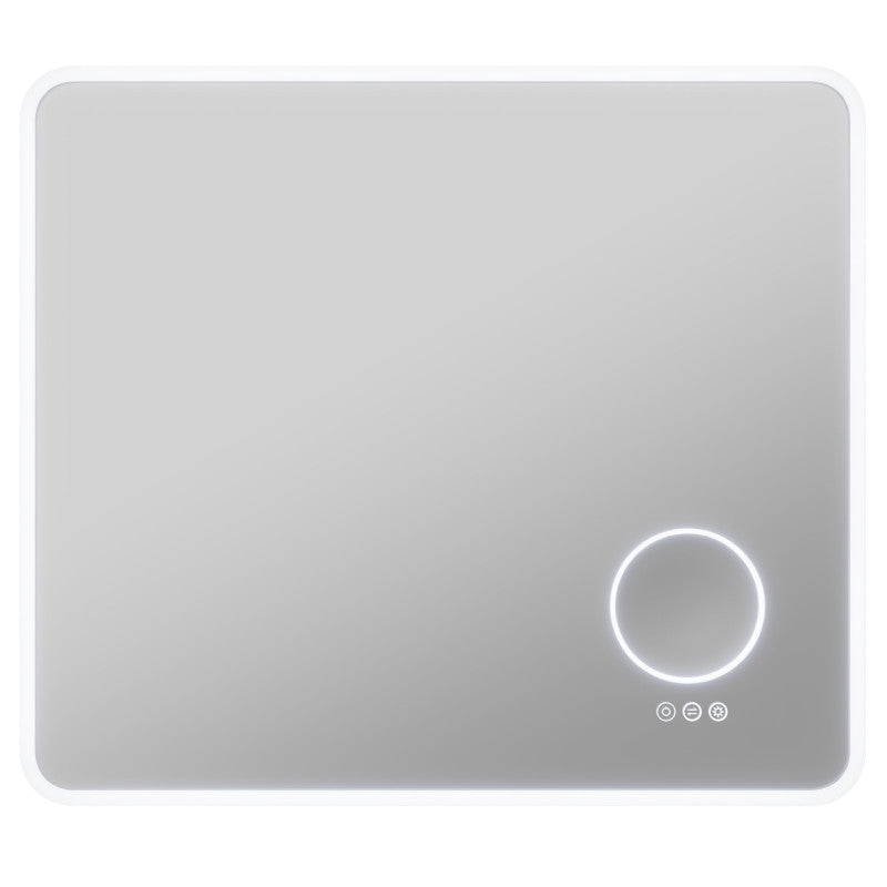 ANZZI LED Bathroom Mirror with 3X Magnification and Defogger 27-in. x 31-in.