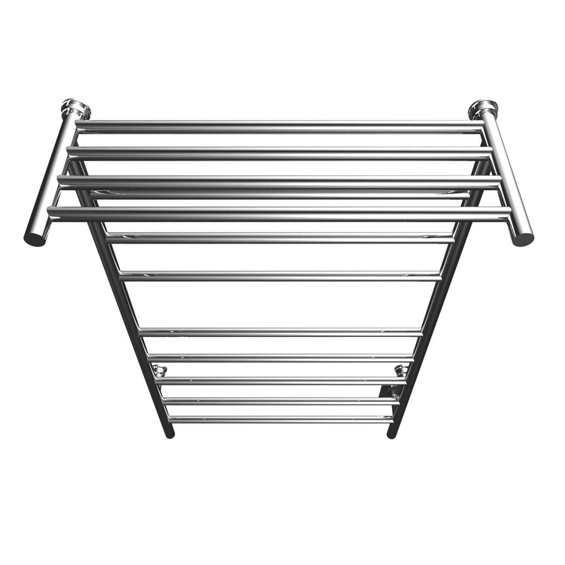 ICO Kontour Angle Electric Hardwired Towel Warmer with Shelf
