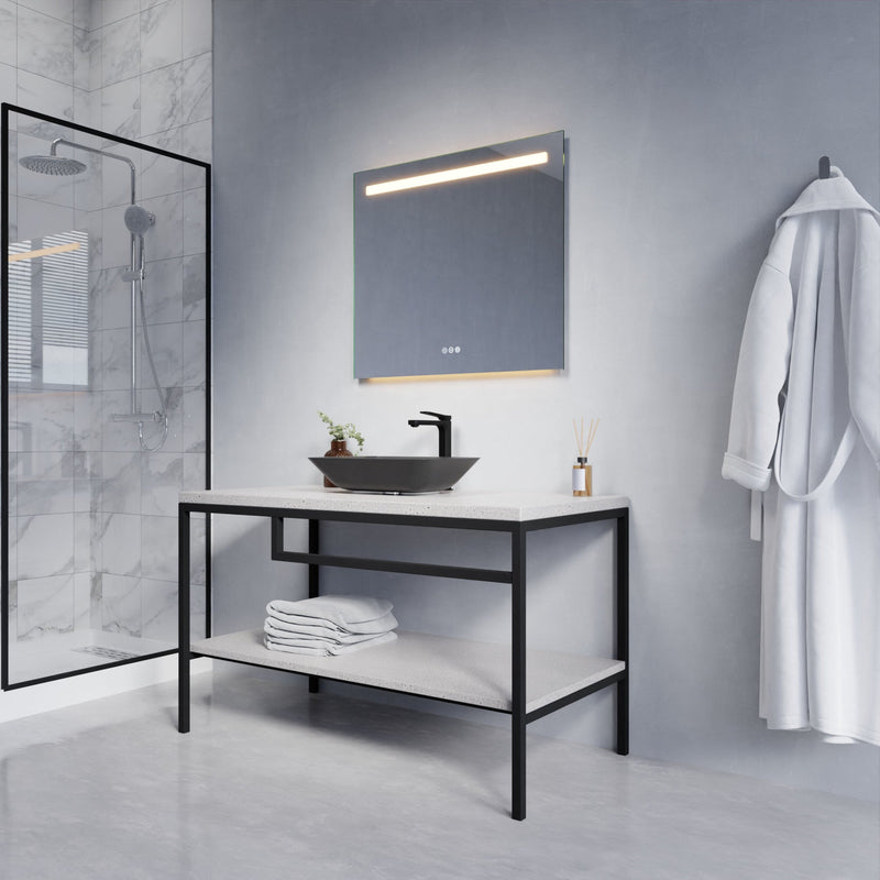 ANZZI Rectangular LED Smart Mirror (24x32 or 28x32 in.), Copper-Free, Adjustable CCT, Built-in Defogger, UL-Certified