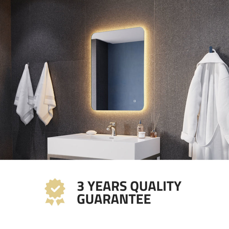 ANZZI LED Back Lighting Bathroom Mirror with Defogger 32-in. x 24-in. BA-LMDFX016AL
