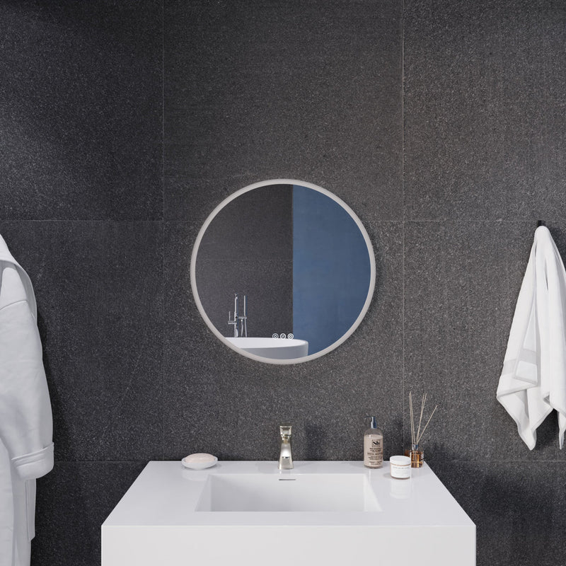 ANZZI Round LED Smart Mirror 24 28 32 Inch BA-LMDFX1859-PRX