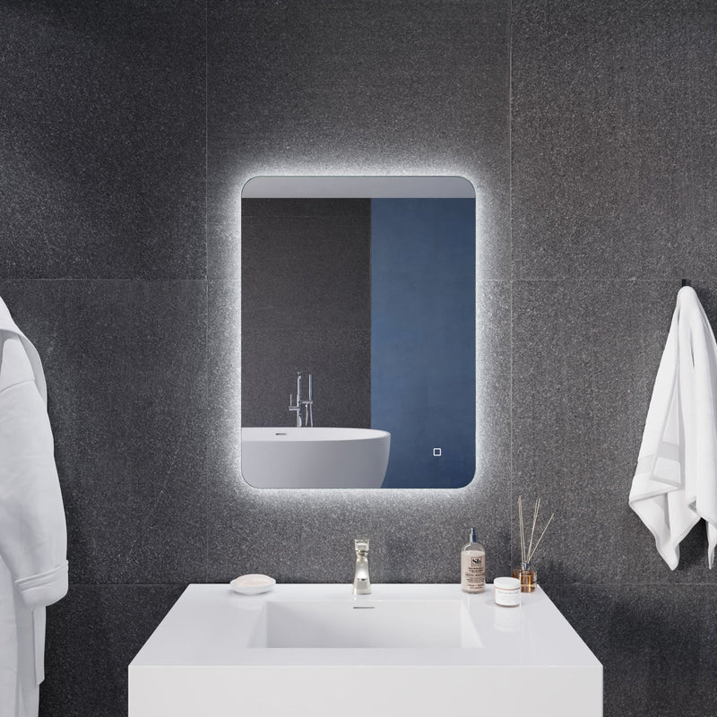 ANZZI LED Back Lighting Bathroom Mirror with Defogger 32-in. x 24-in. BA-LMDFX016AL