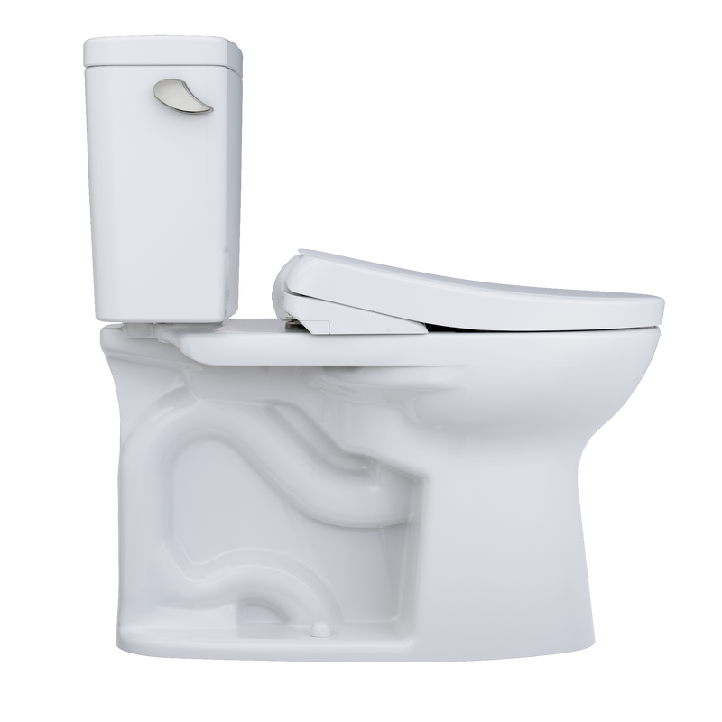 TOTO Drake WASHLET+ S7A Two Piece Toilet 1.28 GPF Universal Height MW7764736CEFG#01