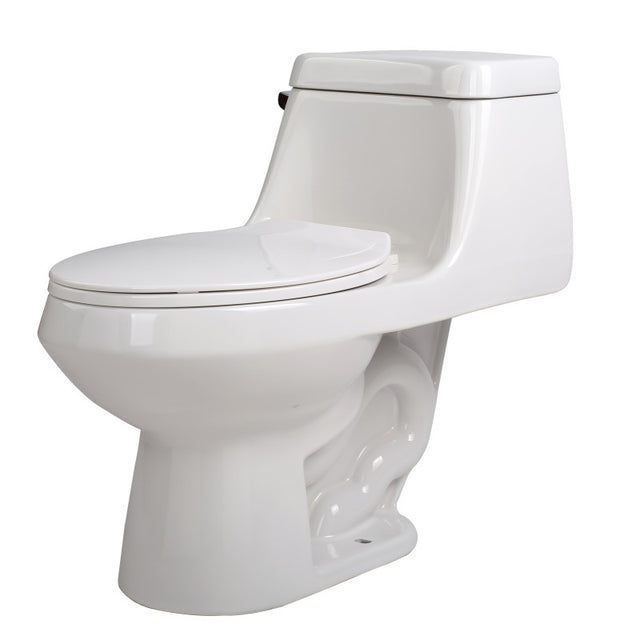 ANZZI ZEUS Series Closed Coupled 1.28 GPF Single Flush Elongated Toilet T1-AZ058
