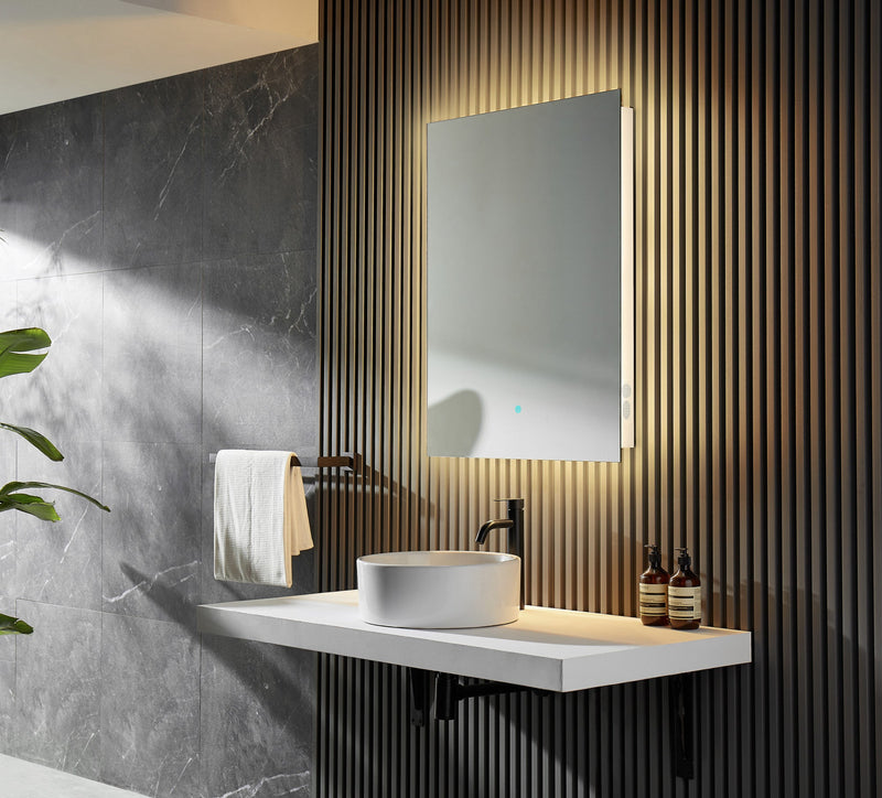ANZZI Stellar Frameless LED Bathroom Mirror 36 in. H x 28 in. BA-LMDFXBT005WH