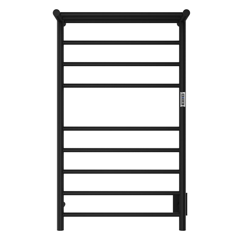 ANZZI Eve Series 8-Bar Towel Warmer with Top Shelf, Digital Control, Dual Installation