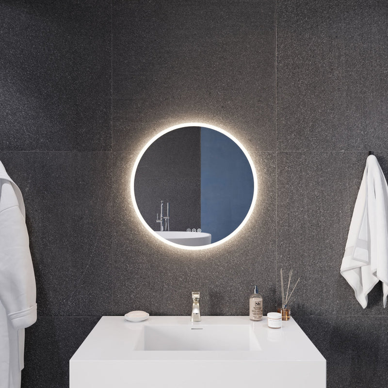 ANZZI Round LED Smart Mirror 24 28 32 Inch BA-LMDFX1859-PRX