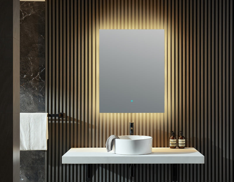 ANZZI Stellar Frameless LED Bathroom Mirror 36 in. H x 28 in. BA-LMDFXBT005WH