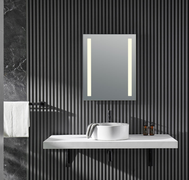 ANZZI Mantra 30 in. H x 24 in. W LED Bathroom Mirror BA-LMDFV002WH