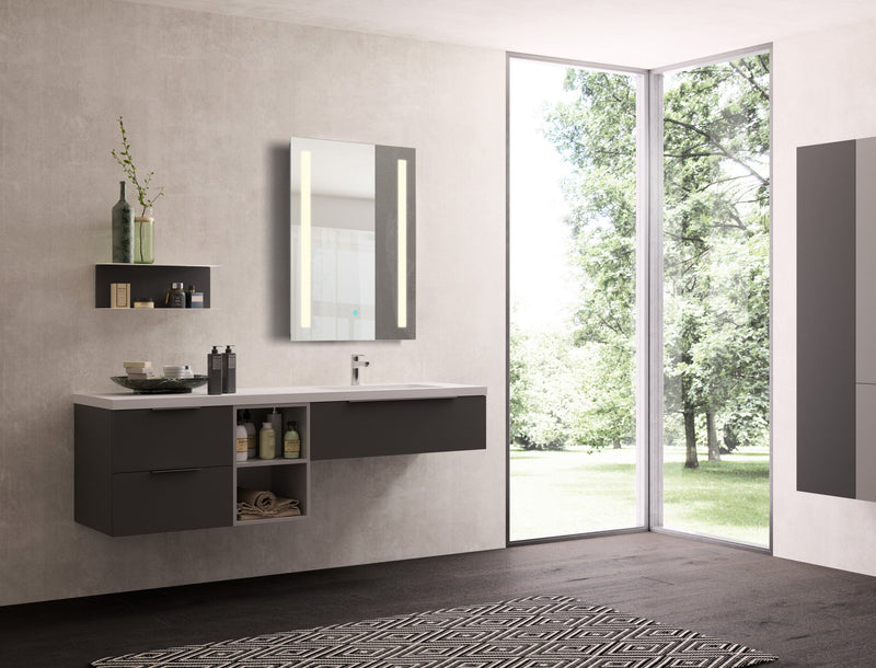 ANZZI Mantra 30 in. H x 24 in. W LED Bathroom Mirror BA-LMDFV002WH