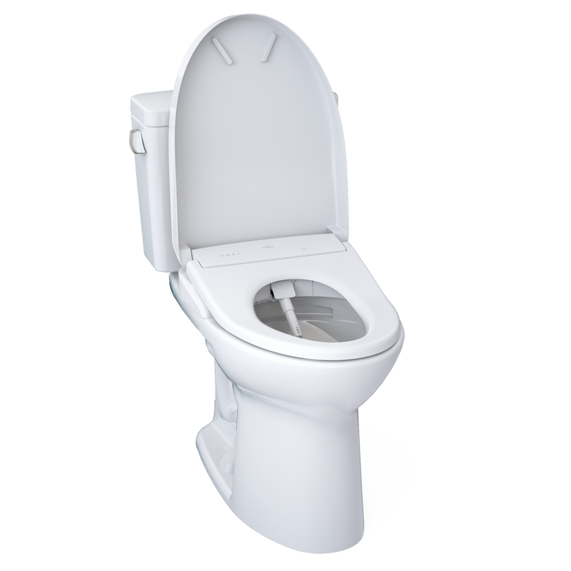 TOTO DRAKE Washlet+ S7A Two-Piece Toilet  1.6 GPF Auto Flush Universal Height  MW7764736CSFGA#01