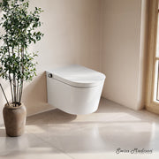 Swiss Madison Hugo H Wall-Hung Toilet with Manual Bidet SM-WT3907GW