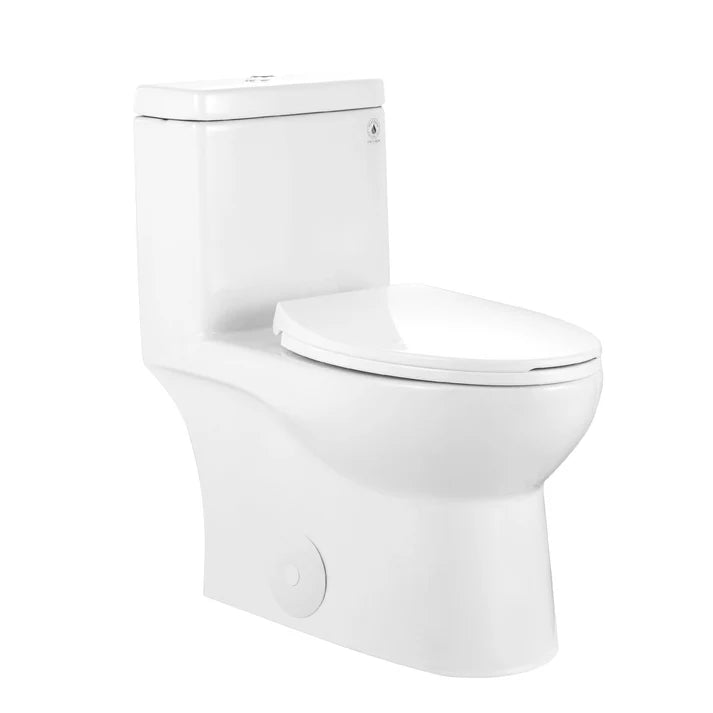 DeerValley ALLY One-Piece Elongated Toilet, 1.1/1.6GPF Dual-Flush with Multiple Colors DV-1F52816