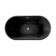 Swiss Madison Claire 60 in. Matte Black Freestanding Bathtub Dimensions
