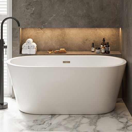 Swiss Madison Claire 60 in. Freestanding Bathtub Glossy White SM-FB590