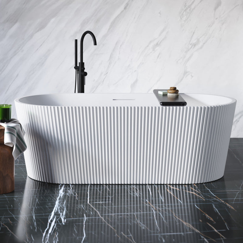 Swiss Madison Lafayette 67 in. Freestanding Bathtub Glossy White SM-FB592