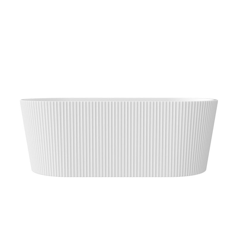 Swiss Madison Lafayette 67 in. Freestanding Bathtub White Side View