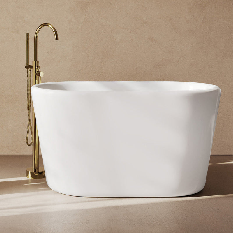 Swiss Madison Nanterre 51 in. Japanese Soaking Freestanding Bathtub White SM-FB9402GW