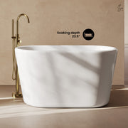 Swiss Madison Nanterre 51 in. Japanese Soaking Tub Interior Depth