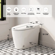 HOROW T30-NE bidet toilet dimensions