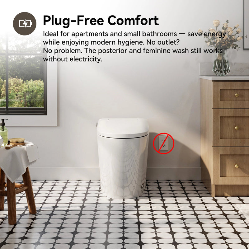 HOROW T30-NE non electric bidet toilet in bathroom