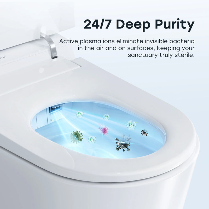 HOROW T39 Smart Toilet with Built-In Tank & Pump, ADA Dual Flush