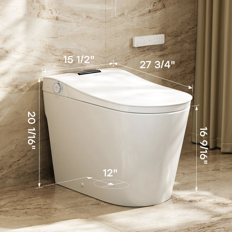 HOROW T39 Smart Toilet with Built-In Tank & Pump, ADA Dual Flush