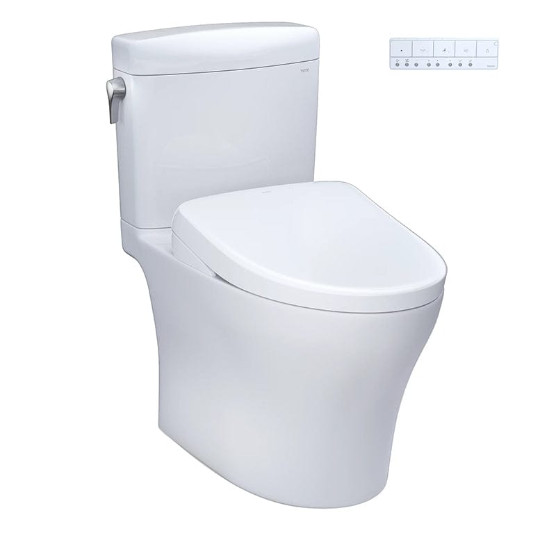 TOTO Aquia IV Cube Washlet + S7 1.28 & 0.9 GPF Two Piece