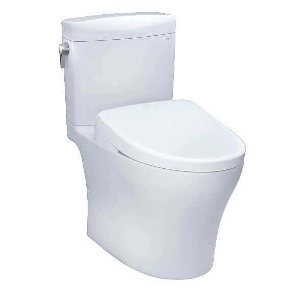 TOTO Aquia IV Cube Washlet + S7A 1.28 & 0.9 GPF Two Piece