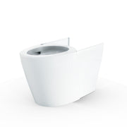 TOTO CT7631CEMFG G5A elongated toilet bowl unit front three quarter view Cotton White