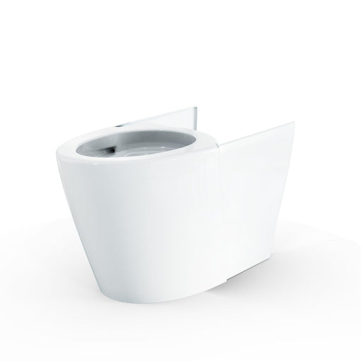TOTO CT7631CEMFG G5A elongated toilet bowl unit front three quarter view Cotton White