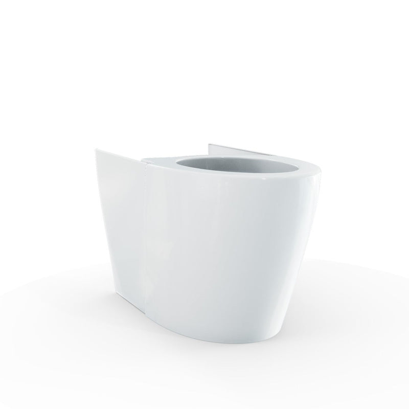 TOTO CT7631CEMFG G5A toilet bowl unit rear three quarter view showing skirted design