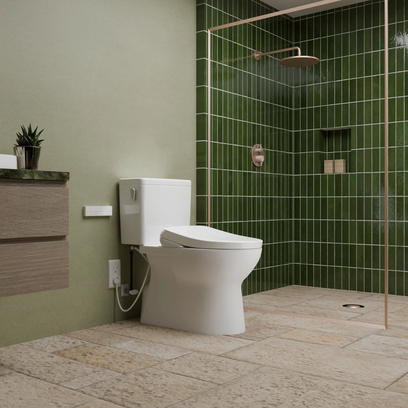 TOTO Glaston WASHLET+ S7A toilet installed in a bathroom