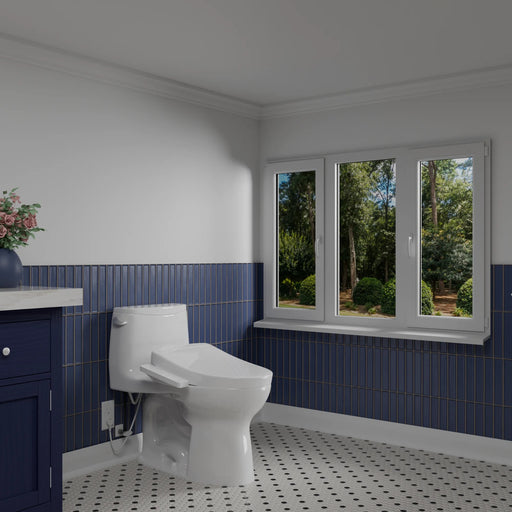 TOTO UltraMax WASHLET+ S7A toilet installed in a bathroom
