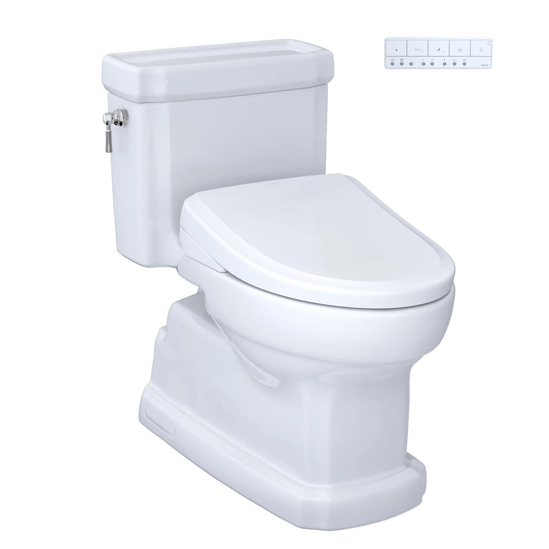 TOTO Guinevere WASHLET+ one piece toilet with classic WASHLET seat